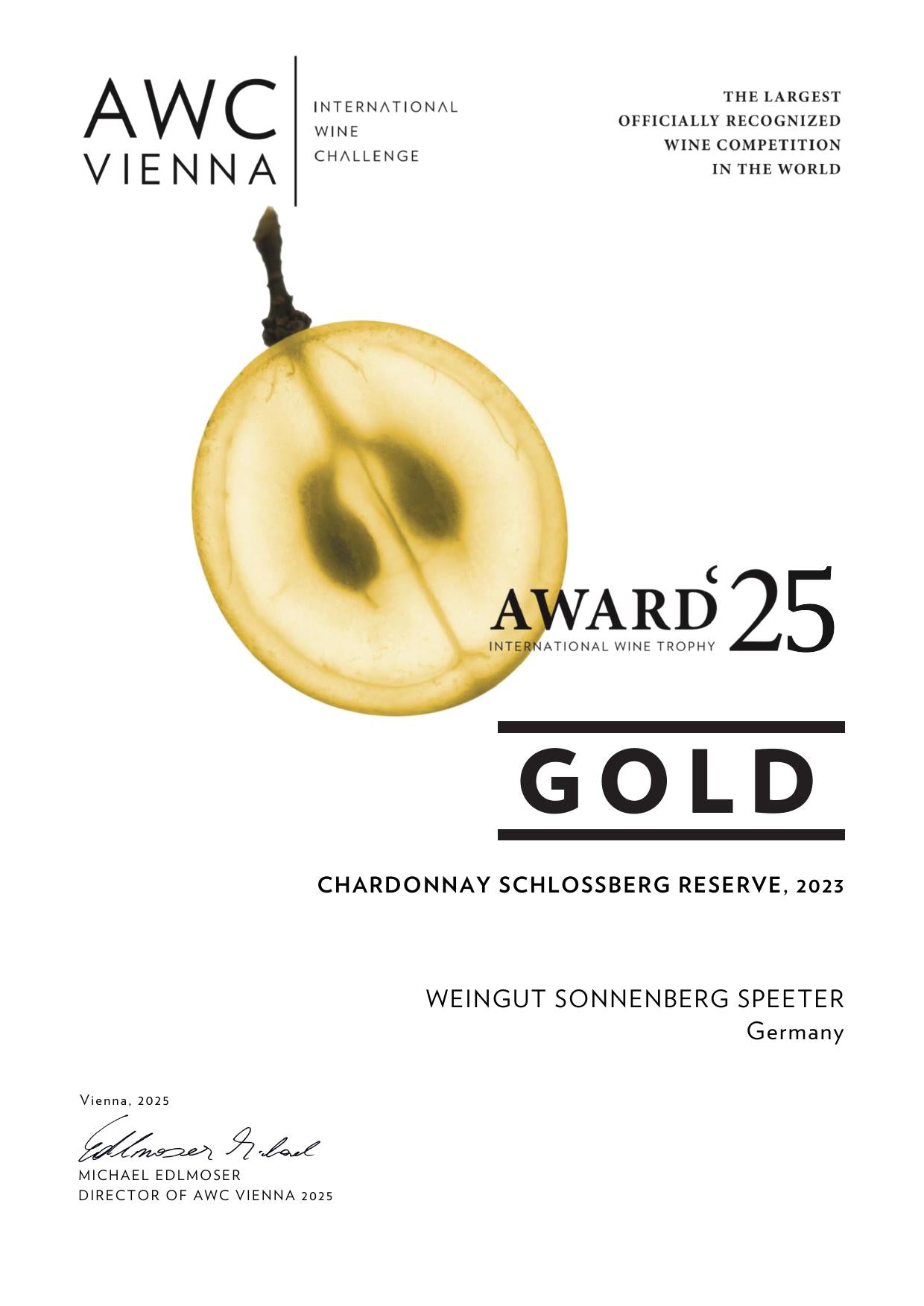 2023 Schlossberg Chardonnay Reservé trocken