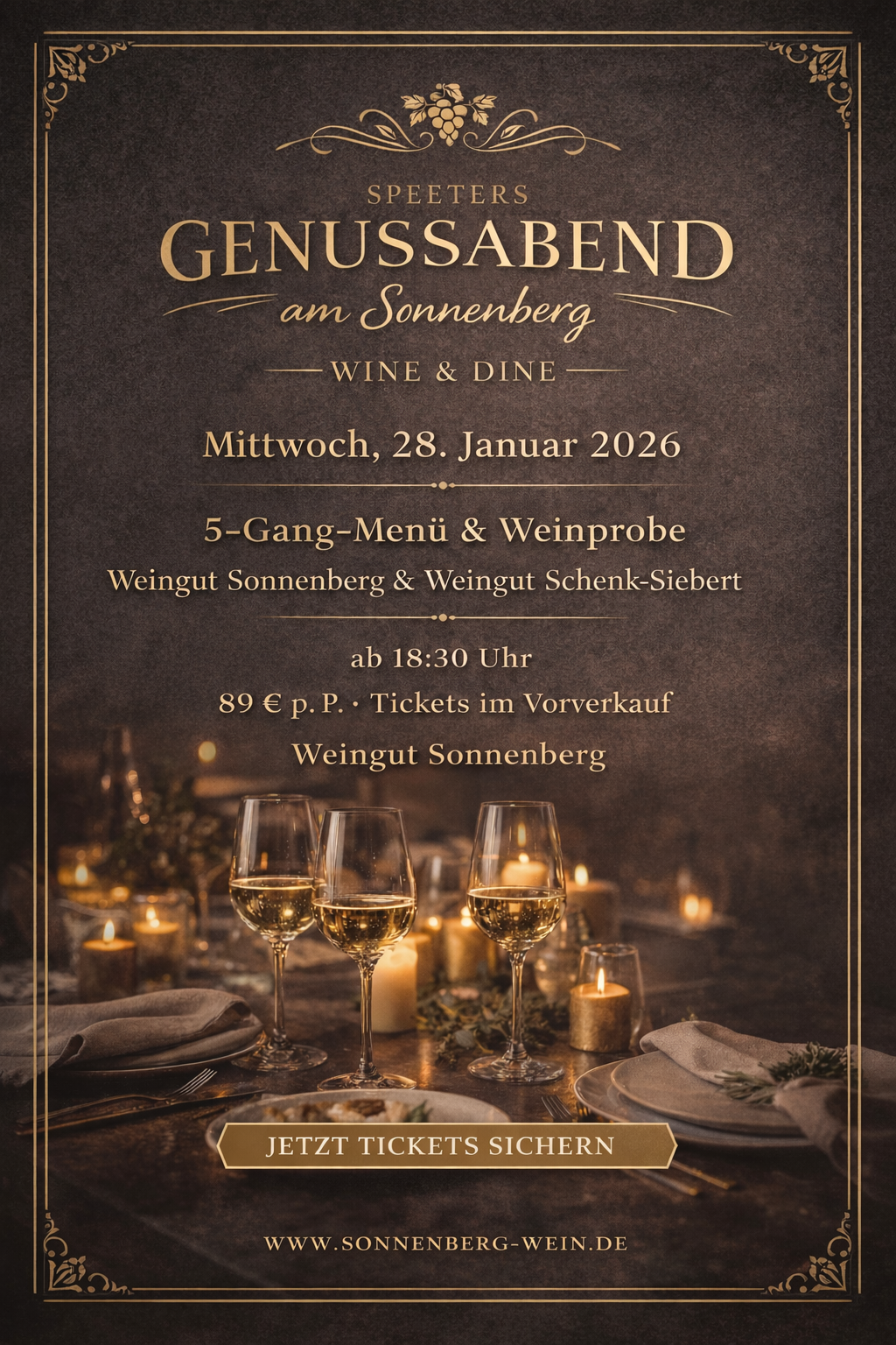 Ticket - Speeter Genussabend – Wine & Dine